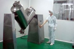 V型混合機(jī)用戶現(xiàn)場(chǎng)